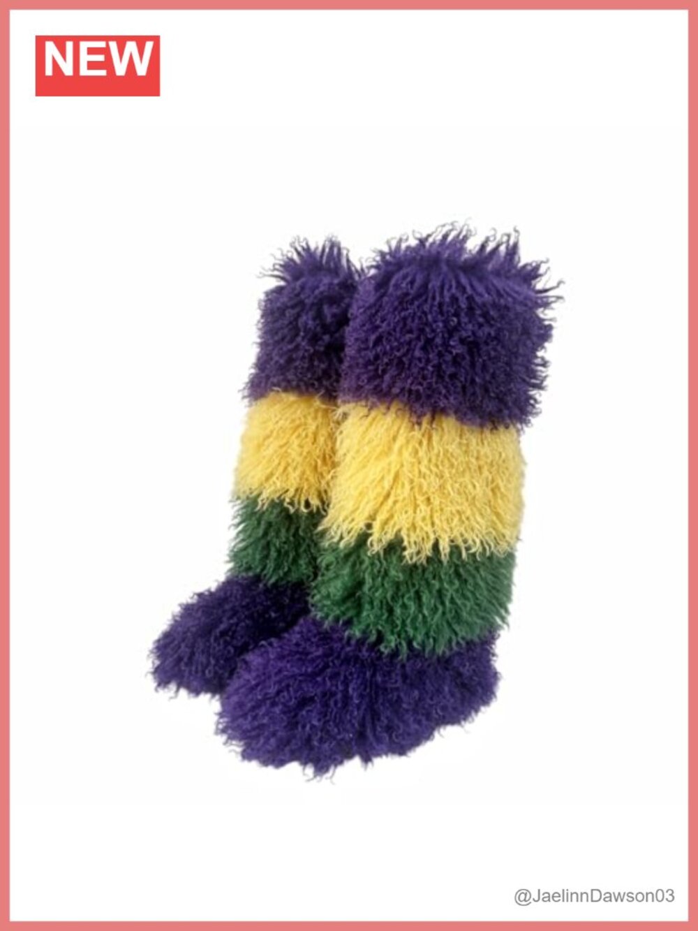Faux Fur Knee-High Winter Boots for Women, Mongolian Fluffy Fuzzy Tall Furry